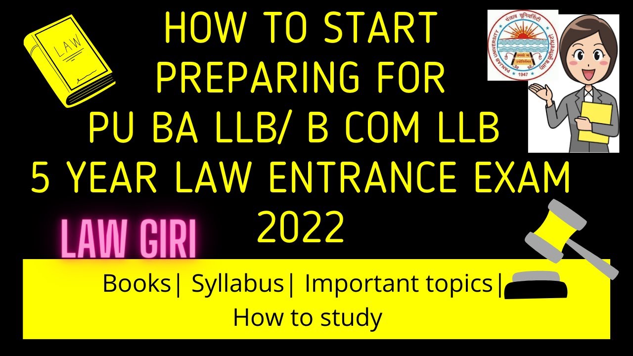 How To Prepare For PU 5 Year Law Entrance Exam 2022|Punjab University ...