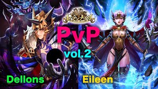 【Kof All Star】Bronze vs Diamond! Seven Knights vol.2, Dellons \u0026 Eileen PvP!