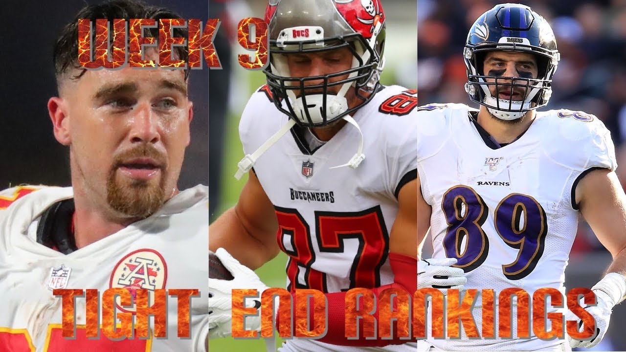 Top 15 Tight End Rankings Week 9 Fantasy Football - YouTube