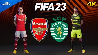 ARSENAL vs. Sporting | Europa League 2023 | FIFA 23 PS5 4k GAMEPLAY