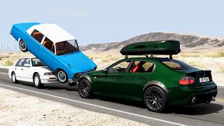 High Speed Traffic Car Crashes #215 - BeamNG Drive | CrashBoomPunk