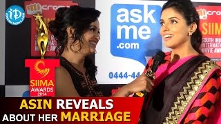 Asin Reveals about her Marriage @ SIIMA Awards 2014