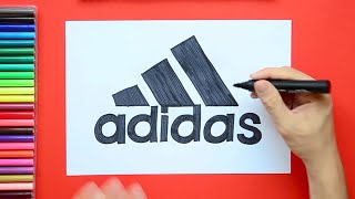 How to draw Adidas logo