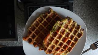 4 Zutaten Herzhafte Waffeln