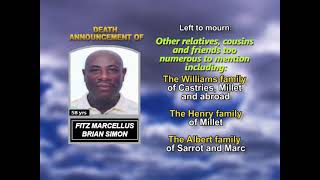 Fitz Brian Marcellus Simon ~ Long Obituary