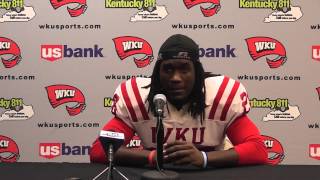 #WKU DB Rico Brown  Press Conference 11-20-13