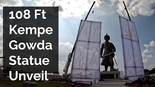 108 Ft Massive Kempegowda Statue Unveil by Natura at Bangalore Airport