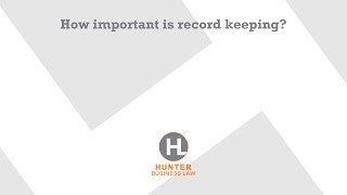 How important is record keeping?