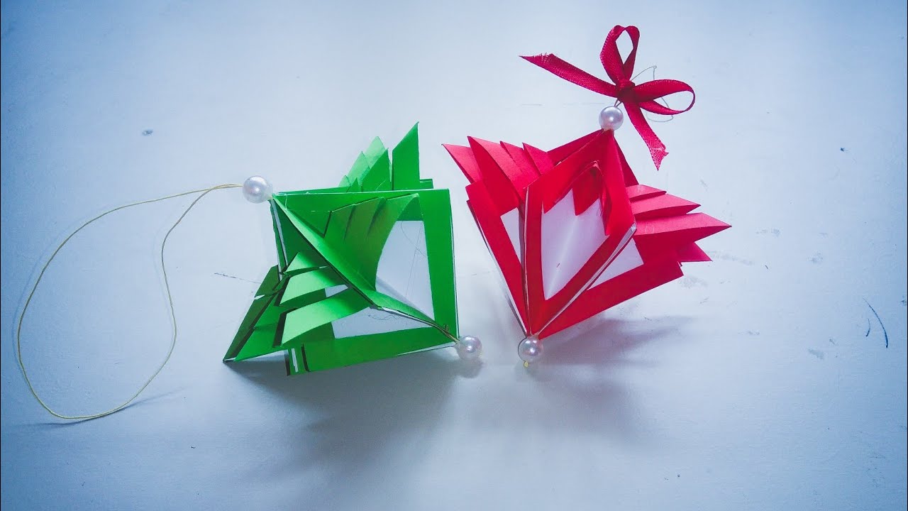 How To Make An Origami Christmas Card Easy Origami Tutorial