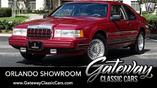 1990 Lincoln Mk7 LSC Special Edition For Sale Gateway Classic Cars Orlando #1882