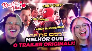 Paródia Trailer Homem Aranha 3 - MANDA SALVE! | React a Dois