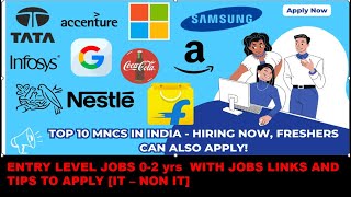 FRESHERS JOB OPENINGS | IT | NON IT | ENRTY LEVEL | DATA ANALYST | 2023-2024-2025 OFF CAMPUS DRIVE |