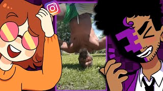 BRAINROT Instagram Reels Try Not to Laugh Challenge w/ Squiddo