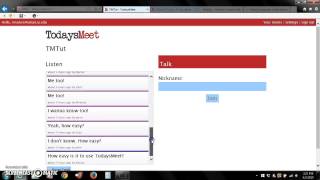 TodaysMeet Tutorial