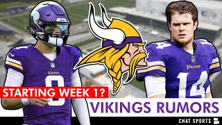 MAJOR Vikings Rumors On J.J. McCarthy STARTING Week 1 +  Sam Darnold Talks Vikings Offense