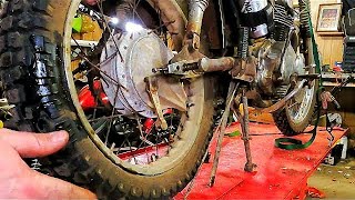 Rear Wheel Removal & Installation - 70 Honda CB/CL 350 + easy chain tensioning & alignment