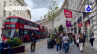 London Walk  🇬🇧 Oxford, Regent  & Carnaby Street to Piccadilly Circus | Central London Walking Tour