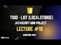 Create a To-Do List App with JavaScript and Local Storage (Step-by-Step Tutorial)