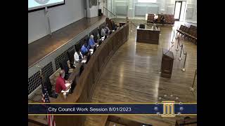 MONTGOMERY CITY COUNCIL WORK SESSION (8/01/23)