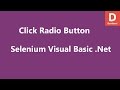Selenium Visual Basic .Net Click Radio Button