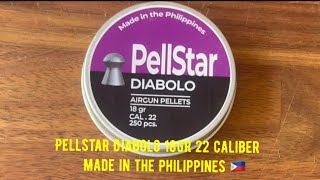 Pellstar Diabolo 18gr 22 caliber pellets   Made in the Philippines 🇵🇭