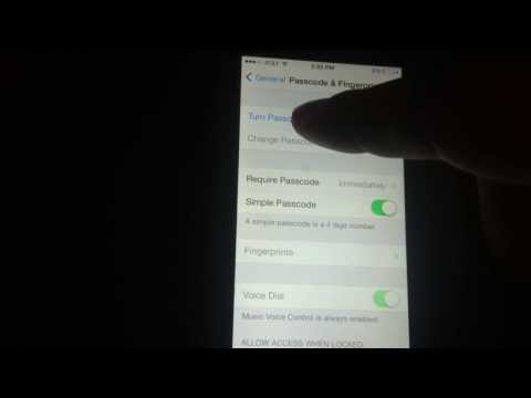 iPhone 5S How To Set Up Or Change Password 5C iPhone 5S How To Set Up Or Change Password 5C