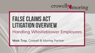 Part 2: FCA Litigation Overview, with Mark Troy of Crowell \u0026 Moring