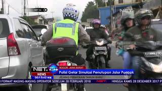 Polisi Gelar Simulasi Penutupan Jalur Puncak - NET 24