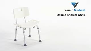 Vaunn Medical Shower Chair Seat Bench with Removable Back