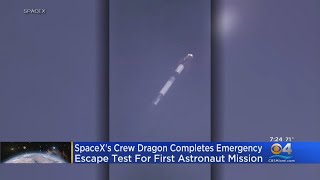 SpaceX Crew Dragon Completes Emergency Escape Test For 1st Astronaut Mission