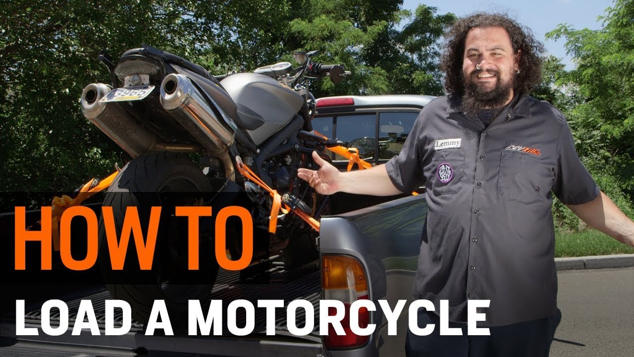 How To Load A Motorcycle Into A Truck At Revzilla Youtube