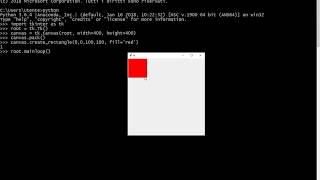 How to draw in Python with tkinter: canvas and rectangles