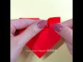 《一分鐘diy》 1 minute paper craft origami heart｜slow ver. in comments👇｜摺紙愛心｜慢速版在留言區