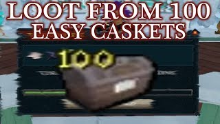 Runescape 3 - Loot From 100 Easy Clue Caskets