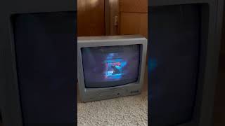 watching the five nights at Freddy’s movie on a vintage TV ￼