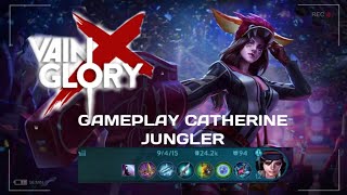 VAINGLORY GAMEPLAY CATHERINE CRYSTAL POWER |3VS3| TEMAN SATU TEAM AFK TAPI TETEP MENANG GUYS GG BNGT