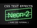 CSS3 Neon Light Text Effects 2
