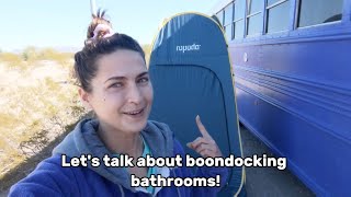 Boondocking Bathroom Tour #offgrid