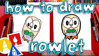 How To Draw Rowlet Pokemon