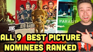 All 9 2020 Best Picture Nominees RANKED