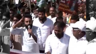 Youth Congress stages massive protest against Karnataka Govt in Belagavi; cops detain party workers