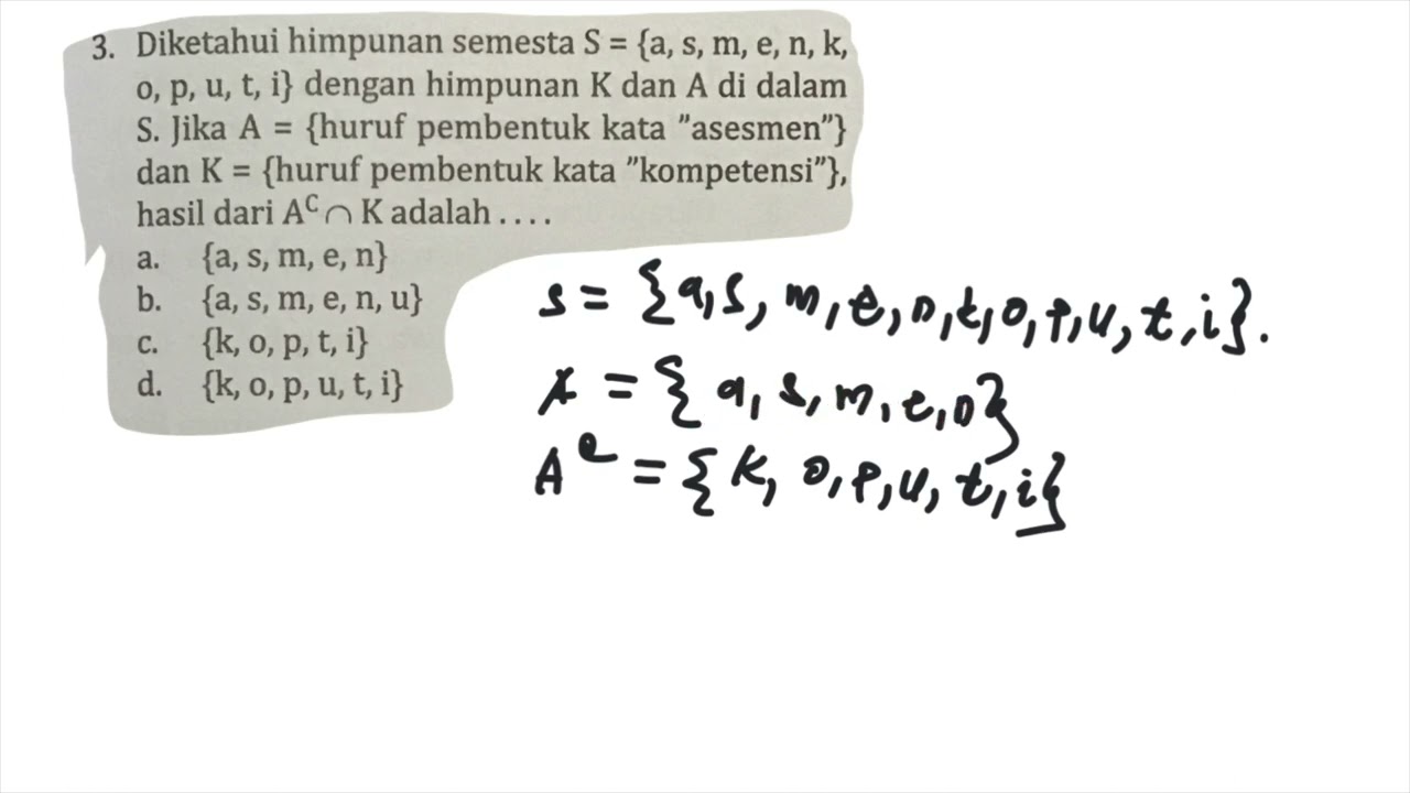 Diketahui Himpunan S Adalah Himpunan Bilangan Asli Antara 10 Dan 31 ...