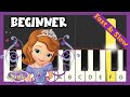 Sofia The First - Theme Song - BEGINNER  Piano Tutorial ✅
