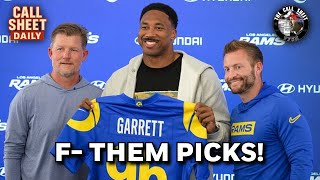 The Call Sheet: "F- Them Picks -- The Rams radical approach to roster construction"