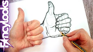 Practica conmigo dibujando manos: Like" o "Me gusta", ejercicio 4