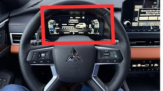 Mitsubishi Outlander 2024 - quick SETTNGS drivers screen tutorial!