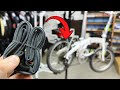 Replacing the inner tube of a bicycle tire. Repairing a folding bicycle