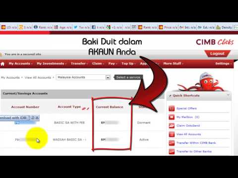 Cara semak baki akaun CIMB Online Cara semak baki akaun CIMB Online