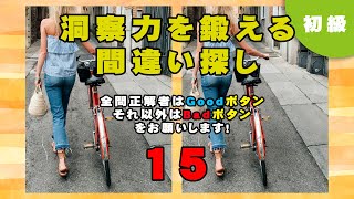 【まちがい探し/脳トレ/初級レベル】洞察を鍛える間違い探し 0015