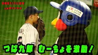 つば九郎　むーちょをげきれい！攻守のかなめ！　2021/11/23  vsオリックス・バファローズ